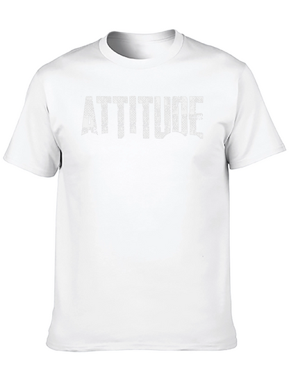 Attitude Graphic Print Black T-Shirt