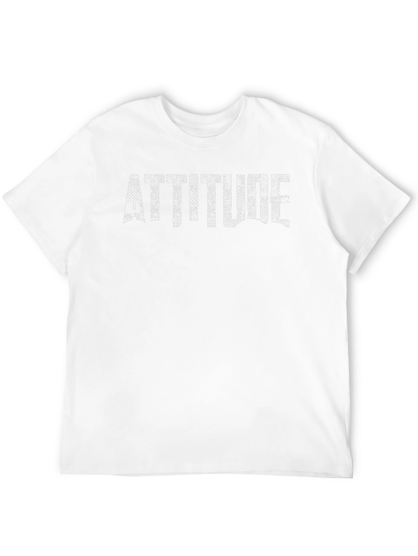 Attitude Graphic Print Black T-Shirt