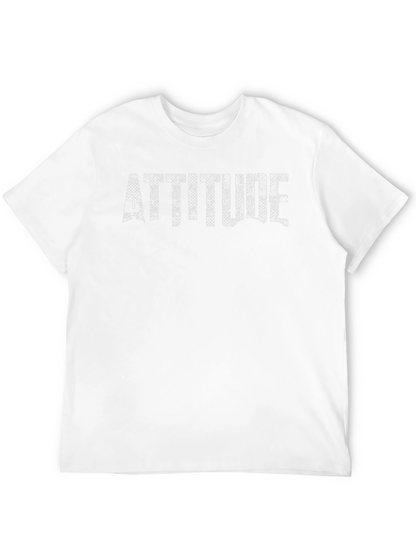 Attitude Graphic Print Black T-Shirt