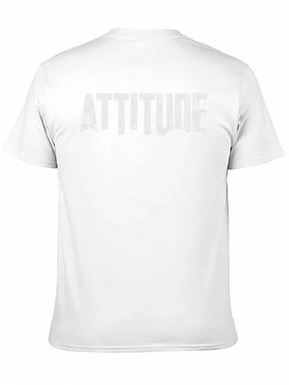 Attitude Graphic Print Black T-Shirt