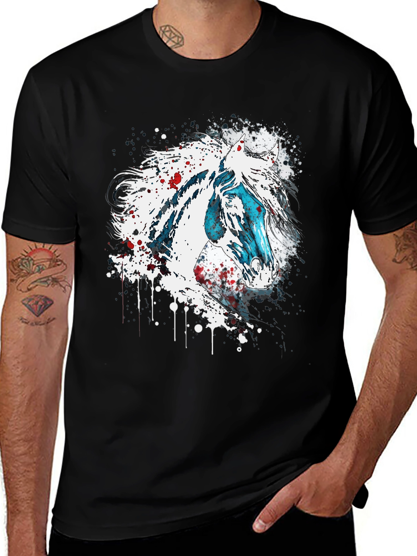 Horse Graphic T-Shirt - Unique Animal Print