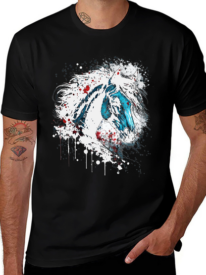 Horse Graphic T-Shirt - Unique Animal Print