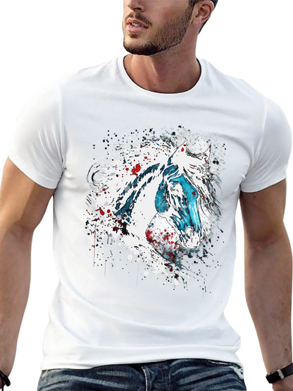 Horse Graphic T-Shirt - Unique Animal Print