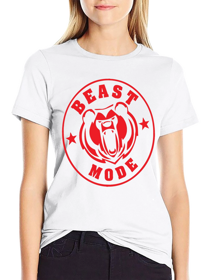 Beast Mode Bear Graphic T-Shirt