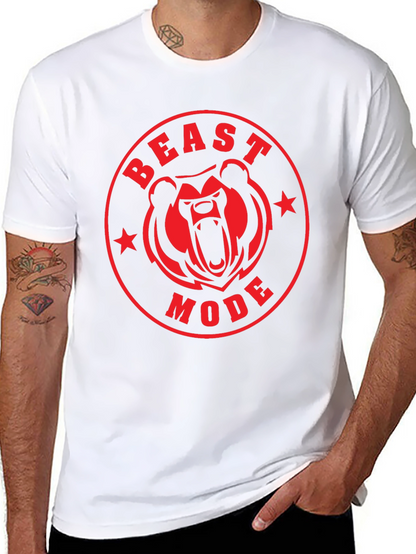 Beast Mode Bear Graphic T-Shirt
