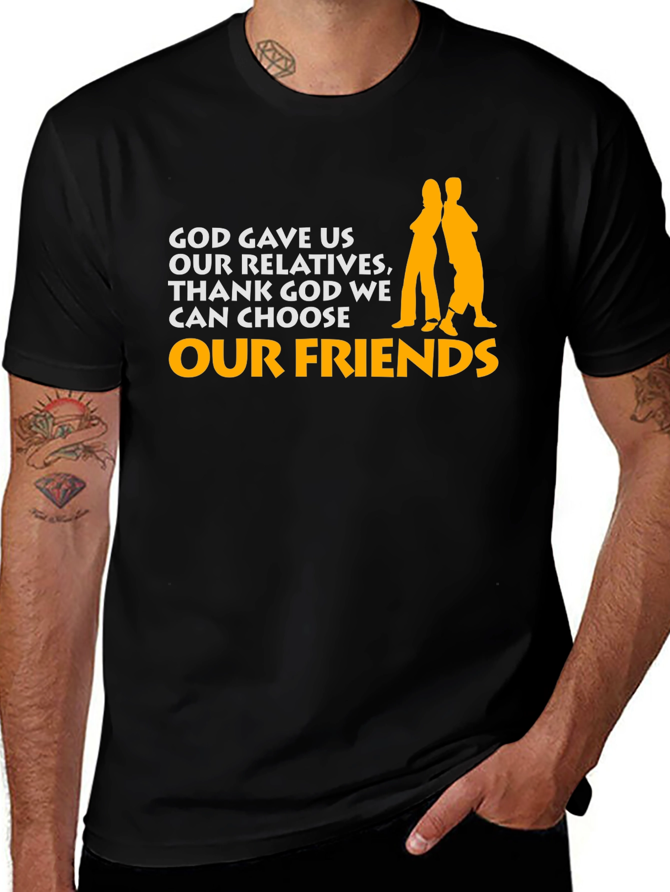 God Gave Us Relatives Graphic Tee