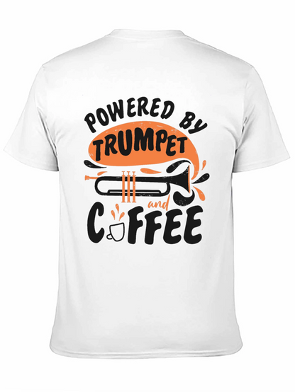 Trumpet & Coffee Graphic Tee - Musicians Gift