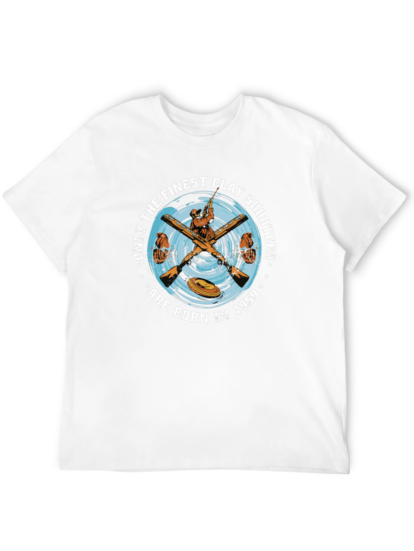 Finest Clay Shooters Born 1959 Black T-Shirt