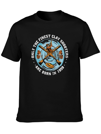 Finest Clay Shooters Born 1959 Black T-Shirt