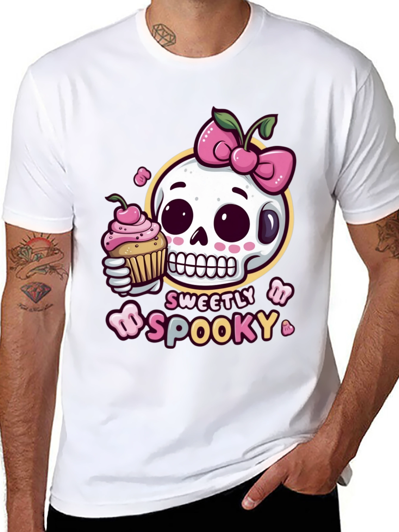Sweetly Spooky Skull T-Shirt