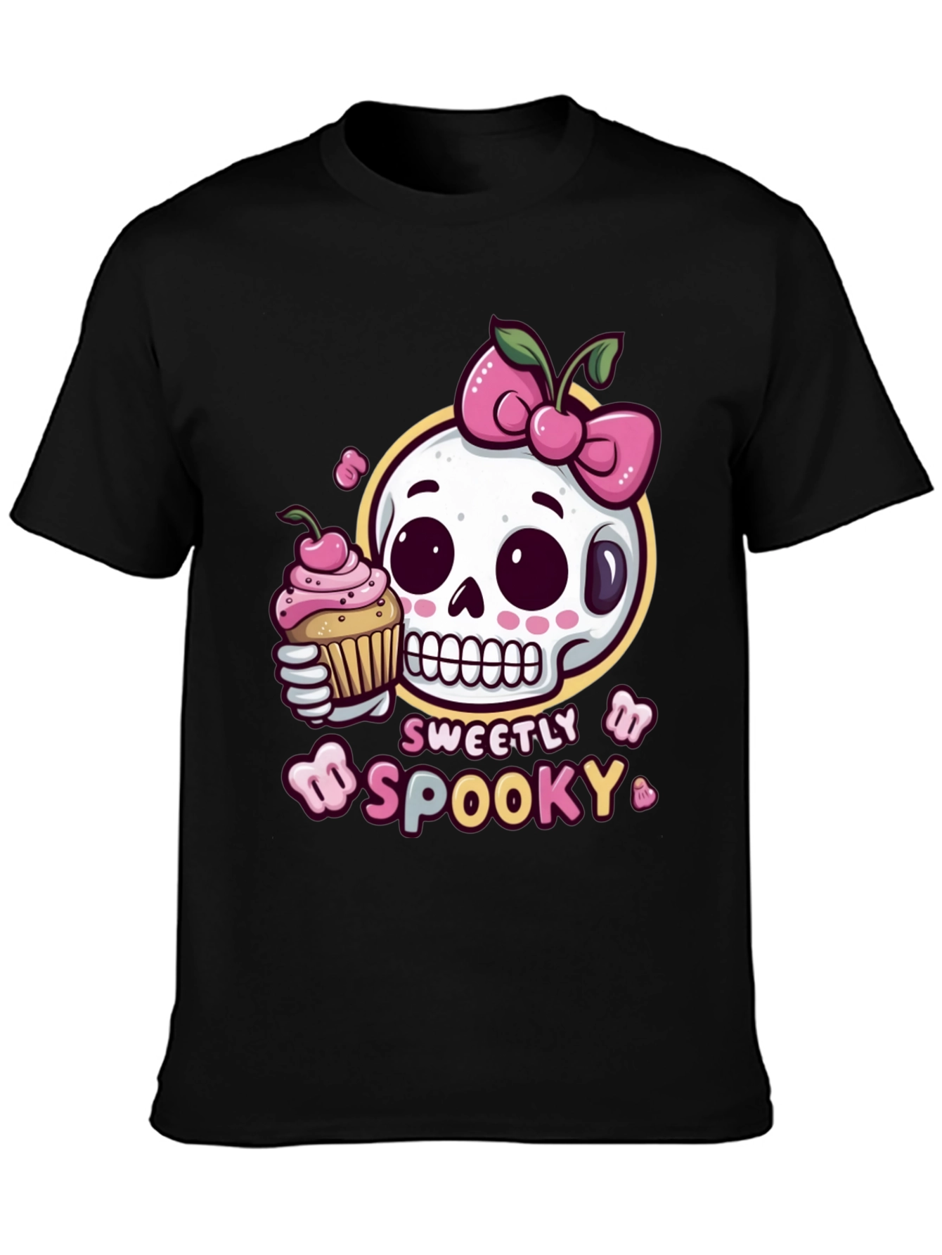 Sweetly Spooky Skull T-Shirt