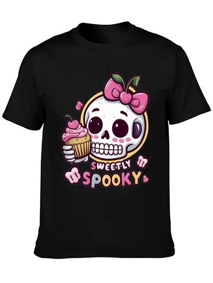 Sweetly Spooky Skull T-Shirt