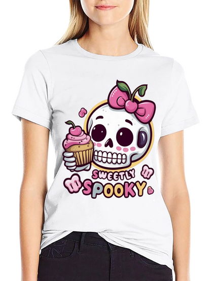 Sweetly Spooky Skull T-Shirt