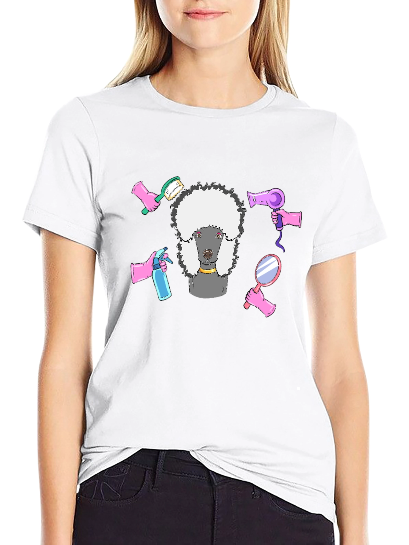 Poodle Grooming T-Shirt - Stylish Graphic Tee