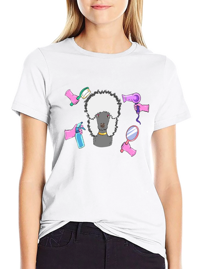 Poodle Grooming T-Shirt - Stylish Graphic Tee