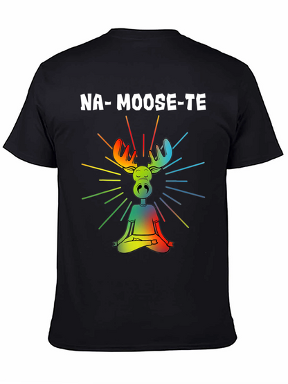 Na-Moose-Te Yoga Moose Graphic T-Shirt