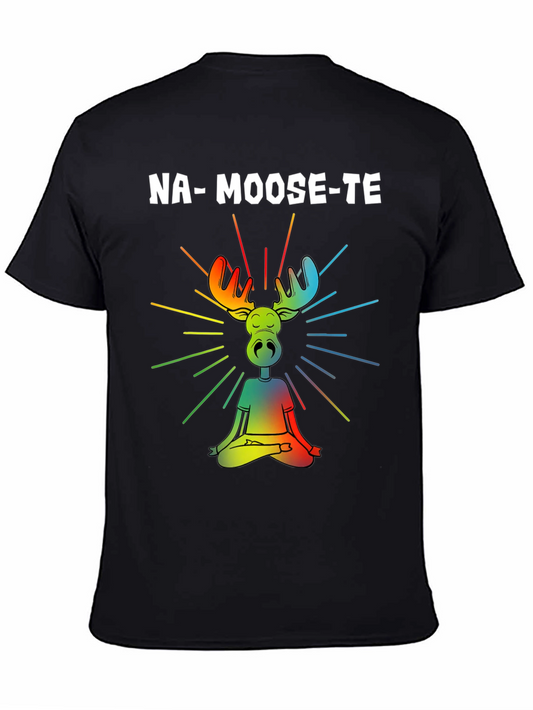 Na-Moose-Te Yoga Moose Graphic T-Shirt
