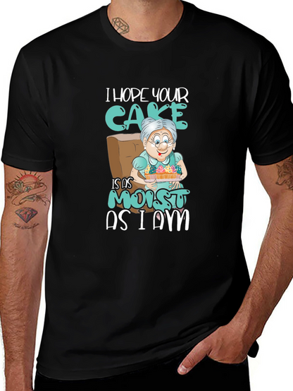 Moist Cake Grandma T-Shirt Funny Sarcastic Tee