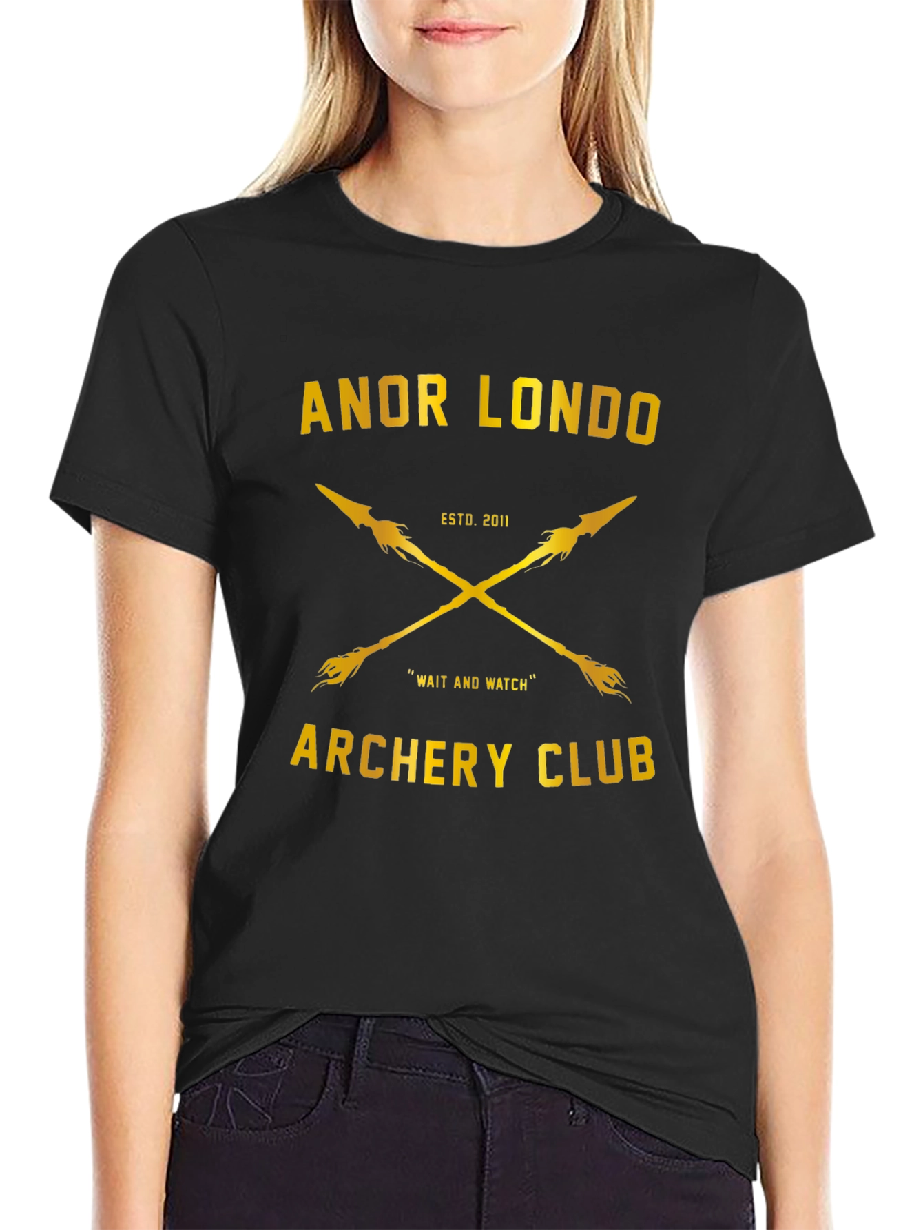 Anor Londo Archery Club T-Shirt - Black