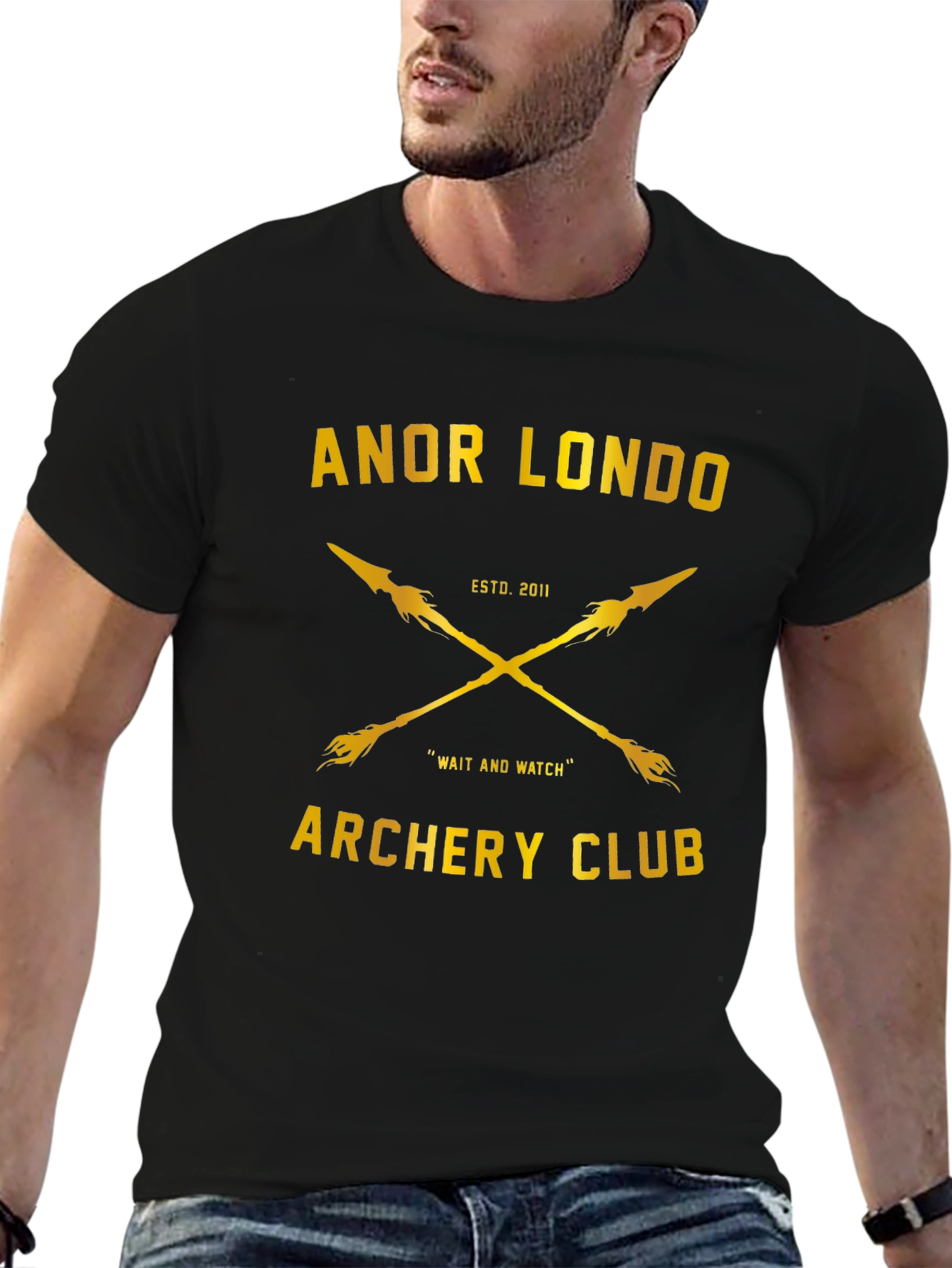 Anor Londo Archery Club T-Shirt - Black