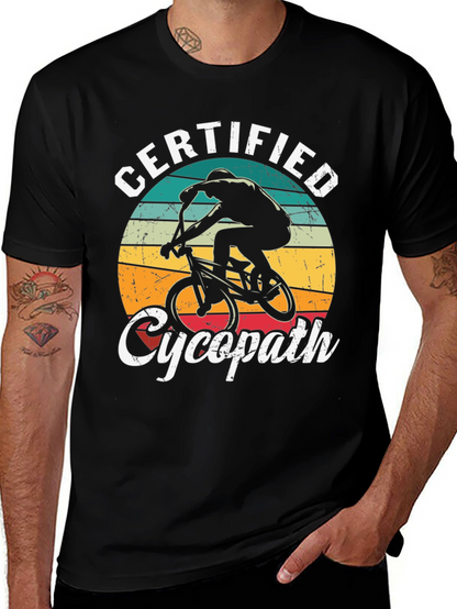 Certified Cycopath T-Shirt - Cycling Humor Tee