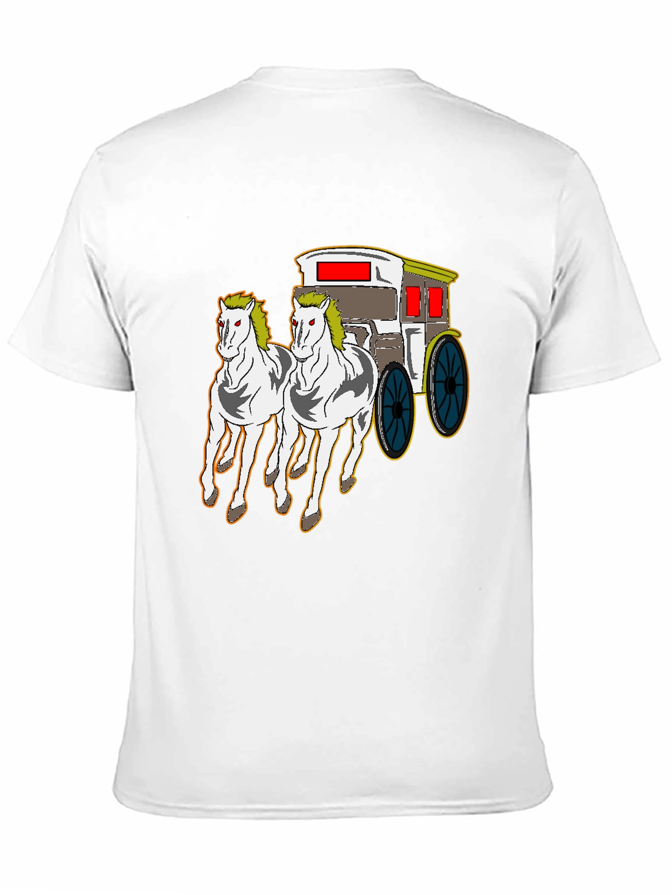 Horse-Drawn Carriage Graphic T-Shirt