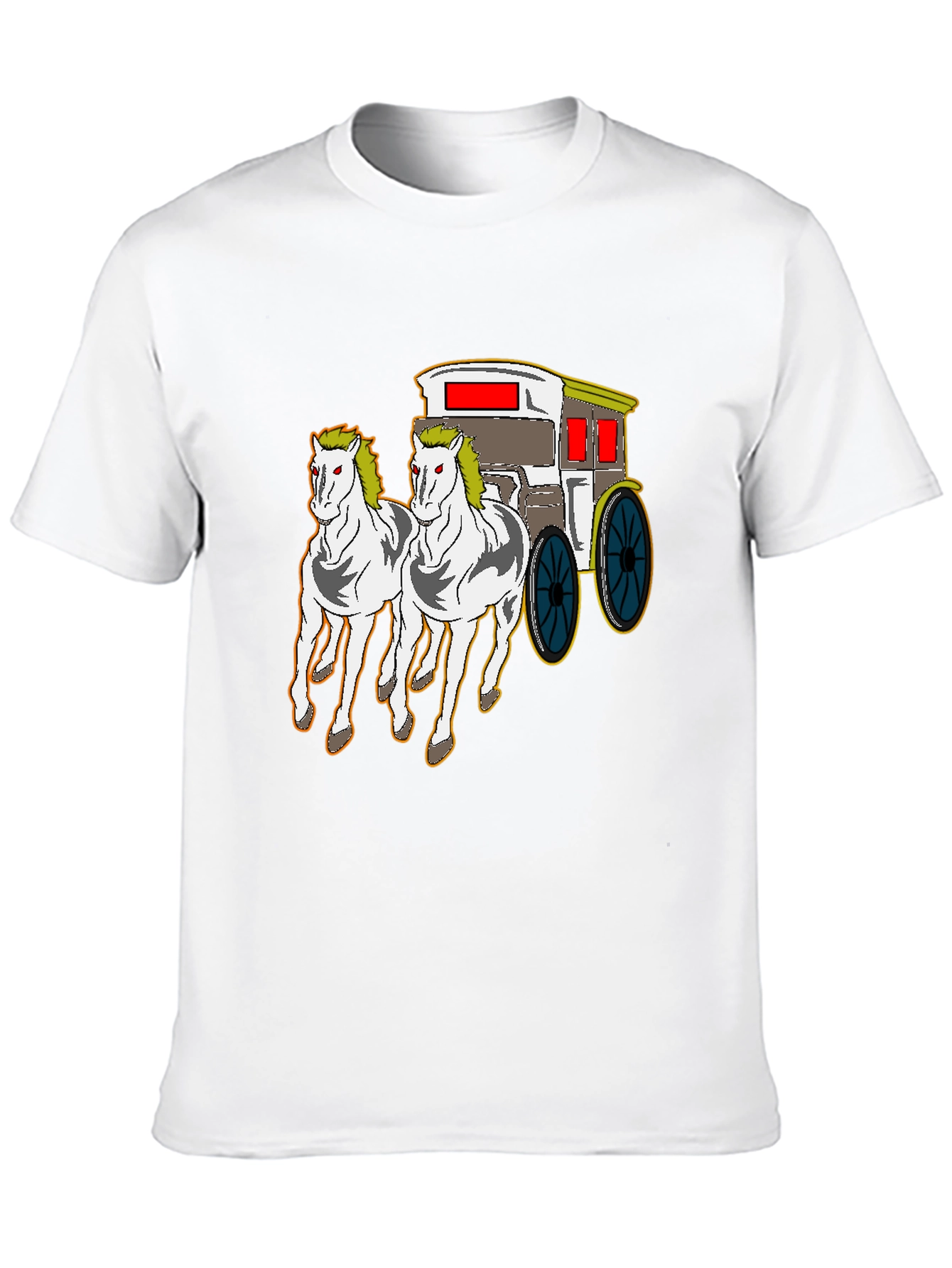 Horse-Drawn Carriage Graphic T-Shirt
