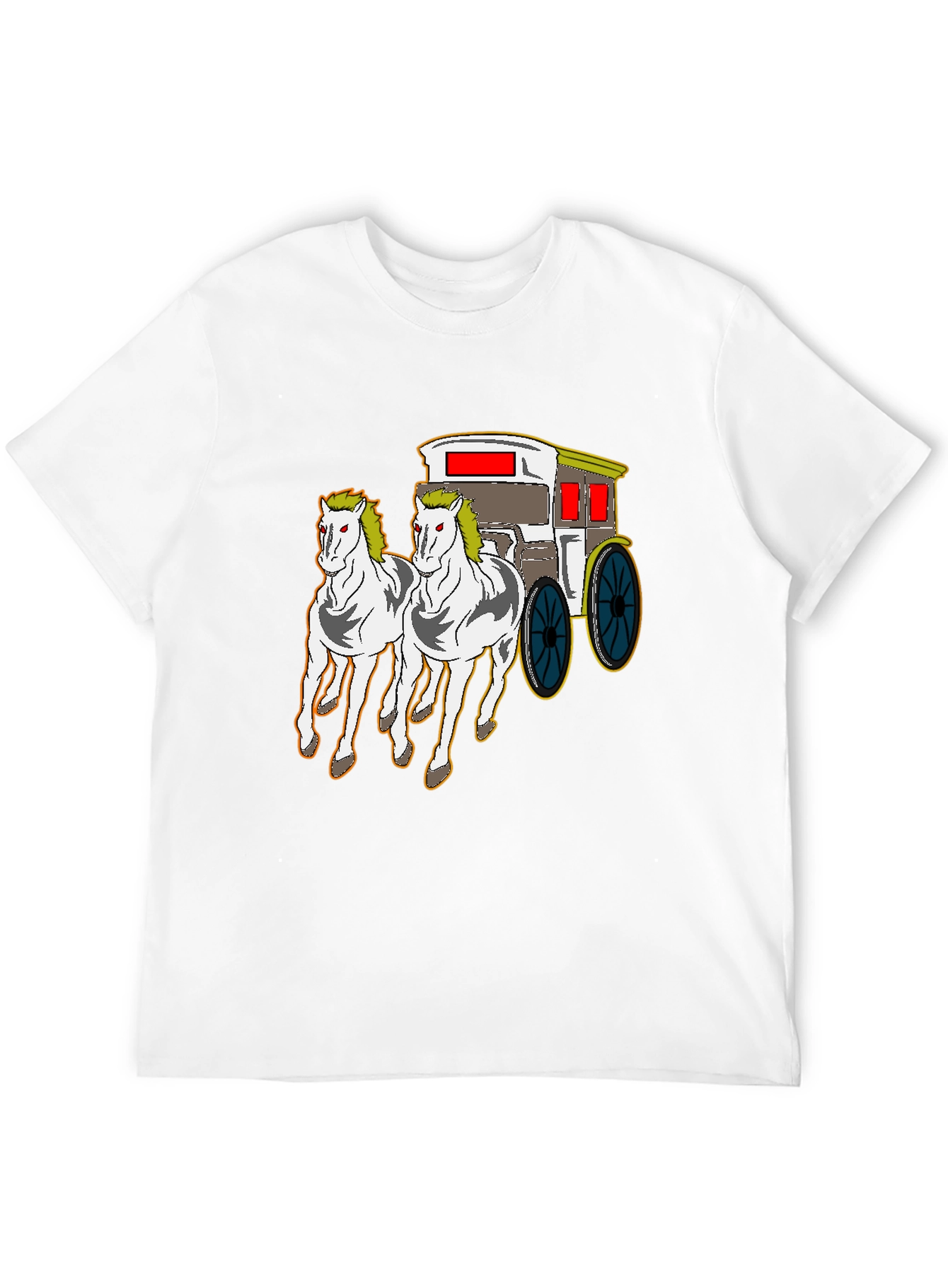 Horse-Drawn Carriage Graphic T-Shirt