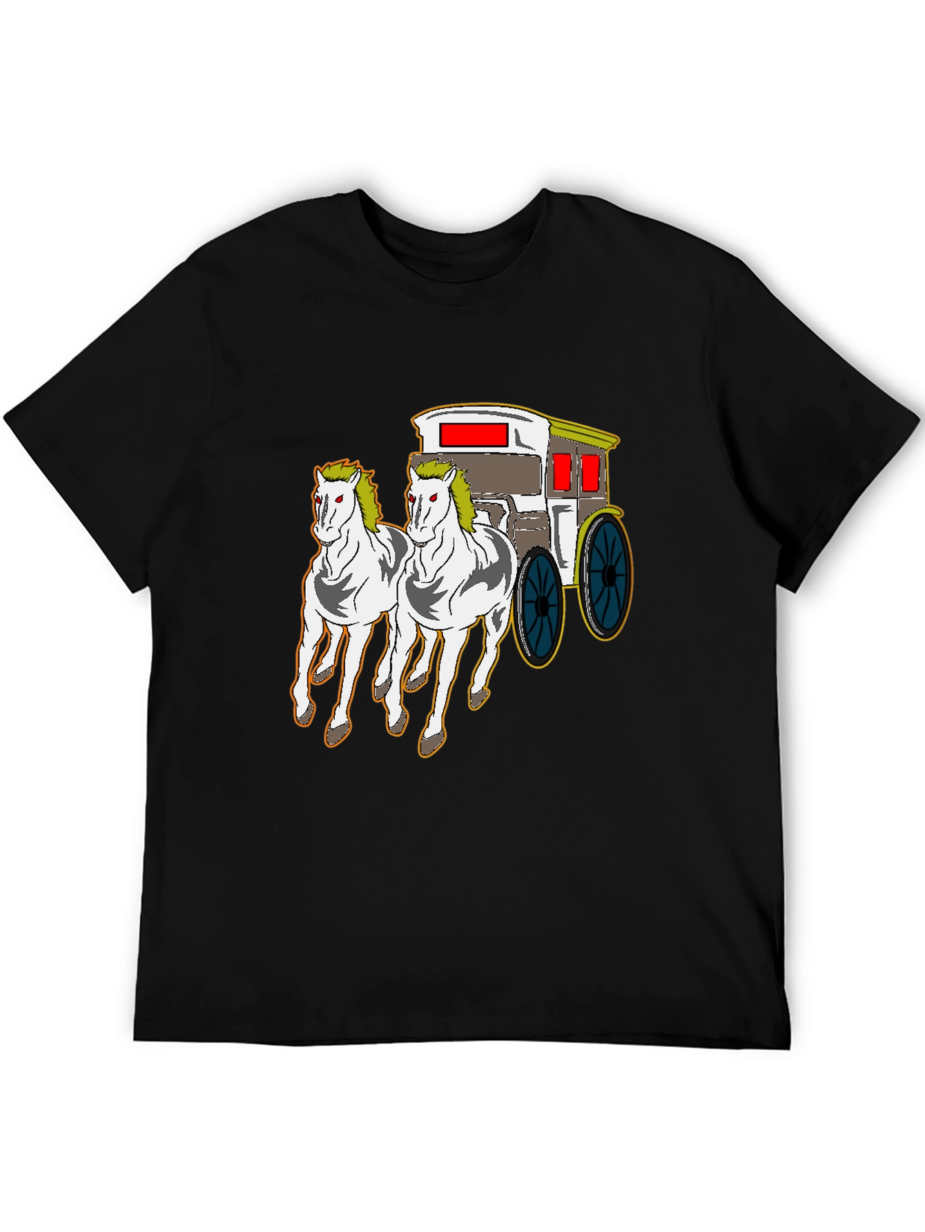 Horse-Drawn Carriage Graphic T-Shirt