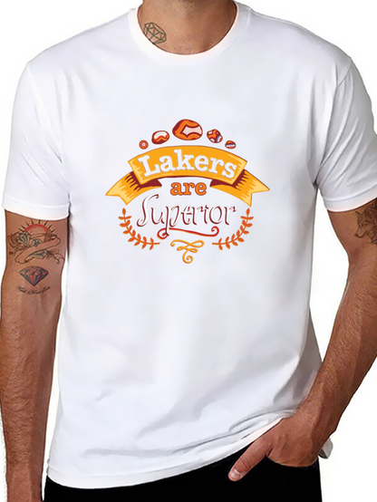Lakers Superior Black Graphic Tee