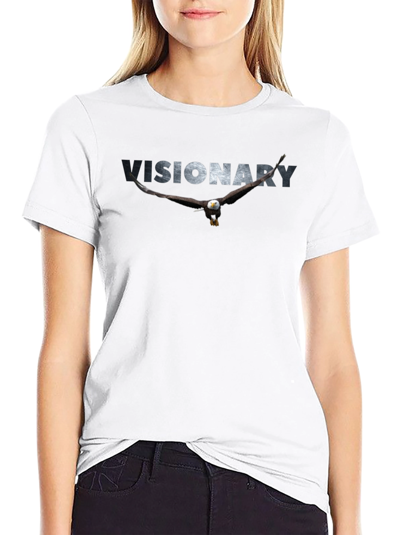 Visionary Eagle Graphic T-Shirt