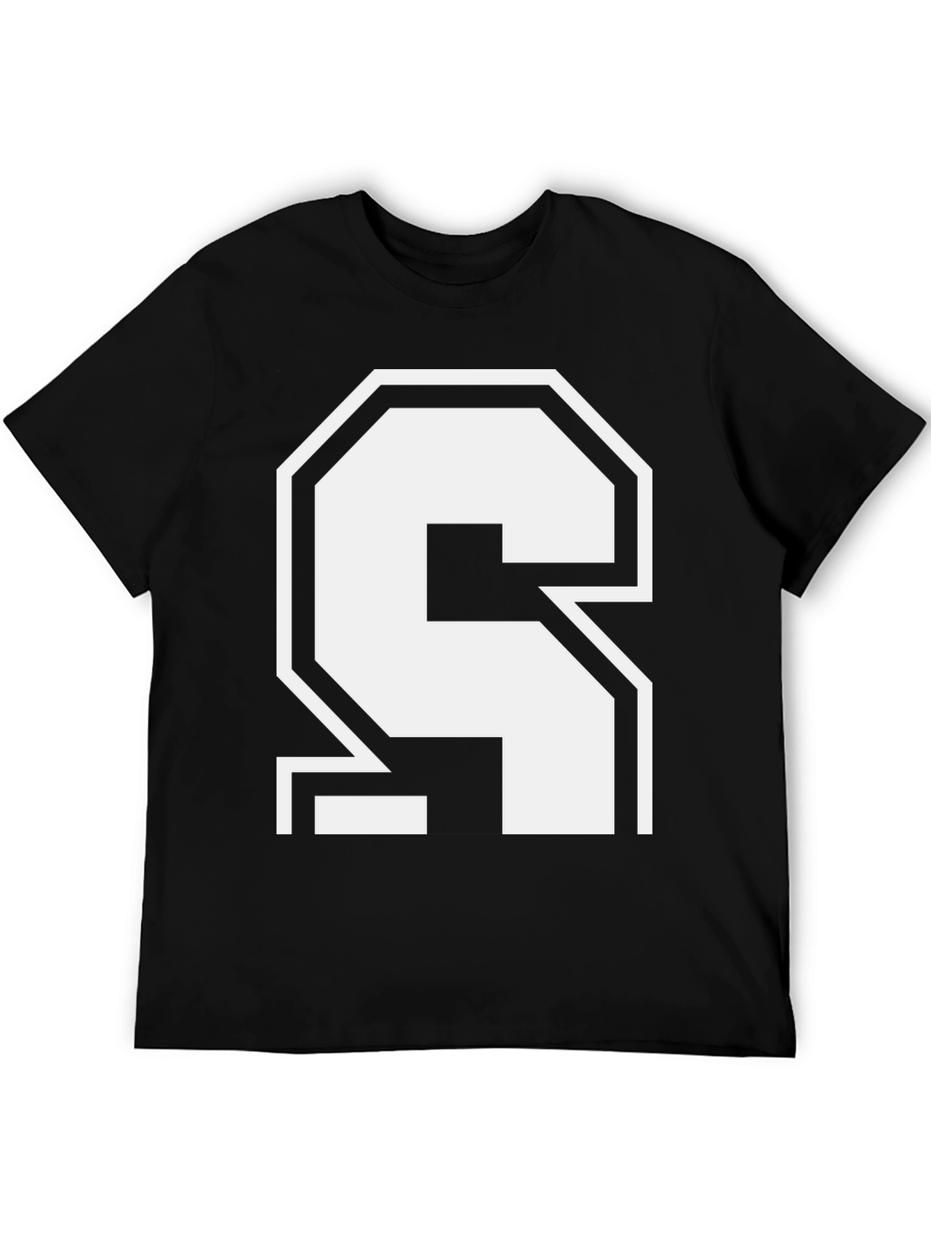 Bold Number 4 Black T-Shirt