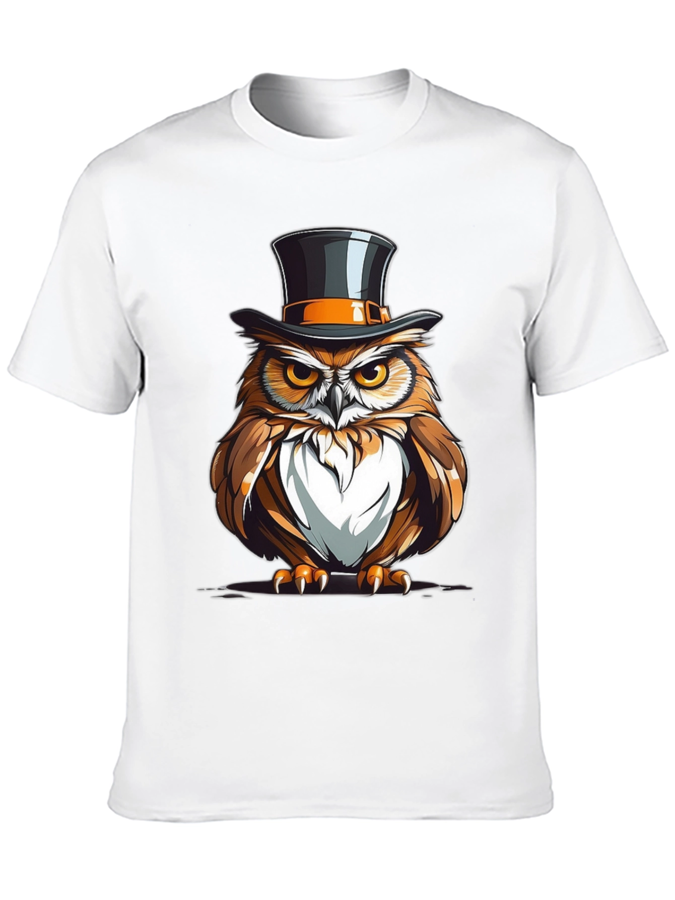 Owl Top Hat Graphic Tee
