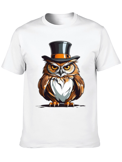 Owl Top Hat Graphic Tee