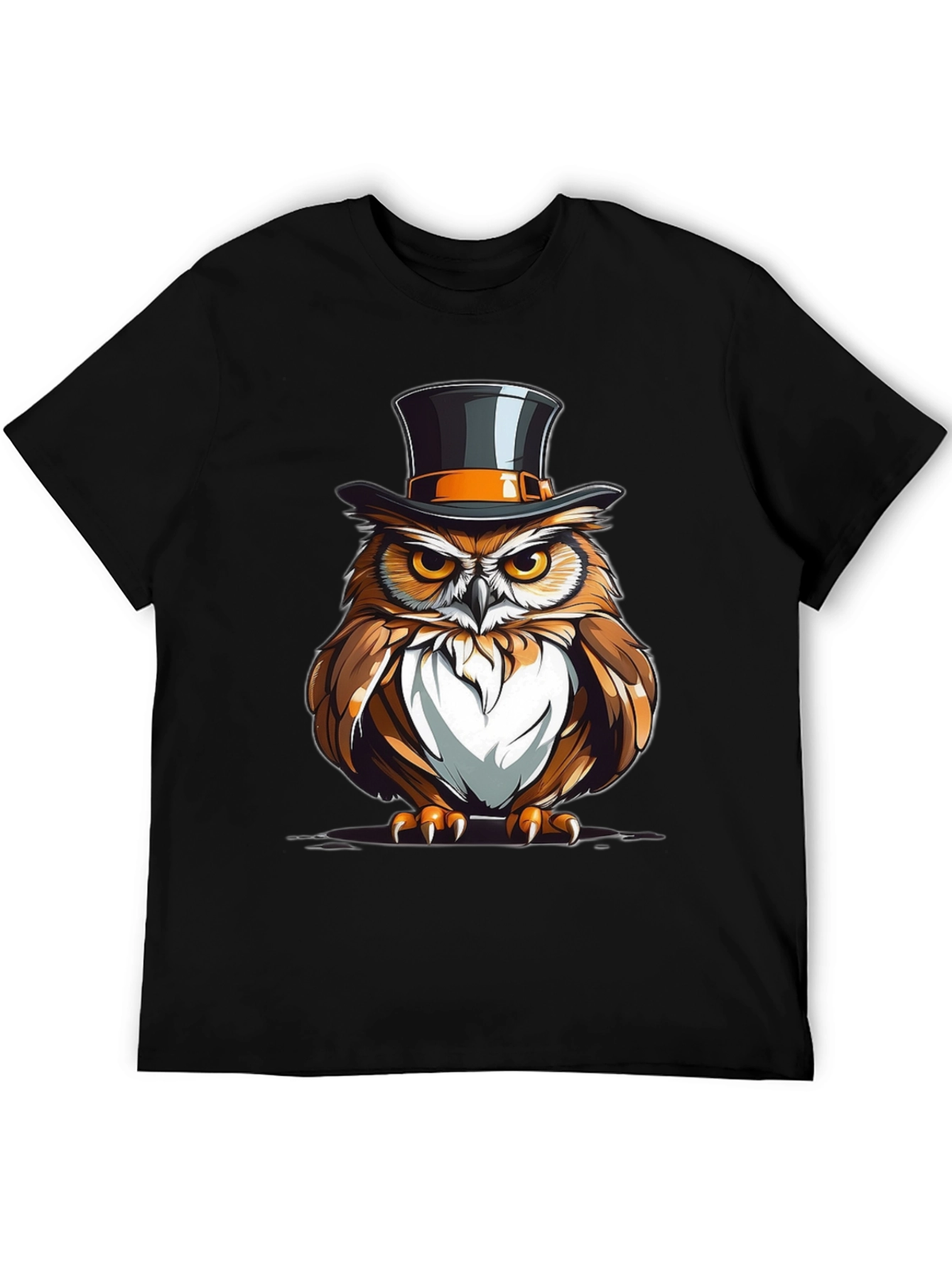 Owl Top Hat Graphic Tee