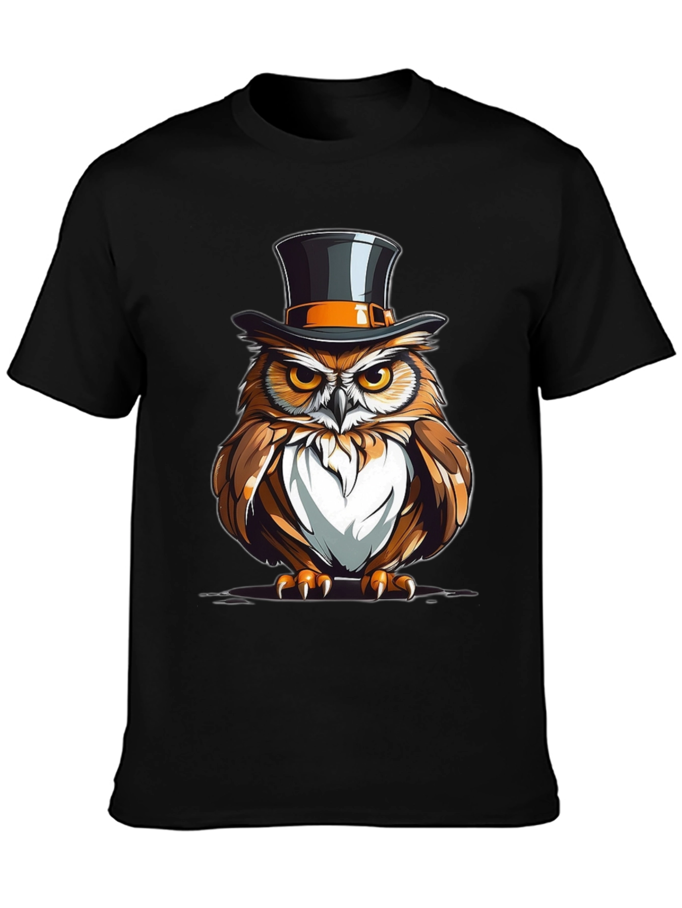 Owl Top Hat Graphic Tee