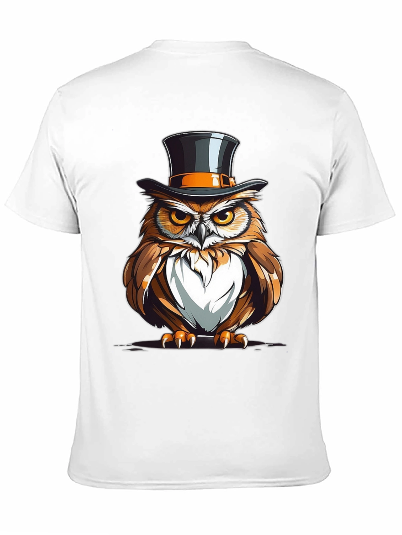 Owl Top Hat Graphic Tee
