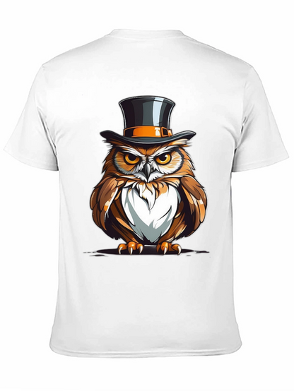 Owl Top Hat Graphic Tee