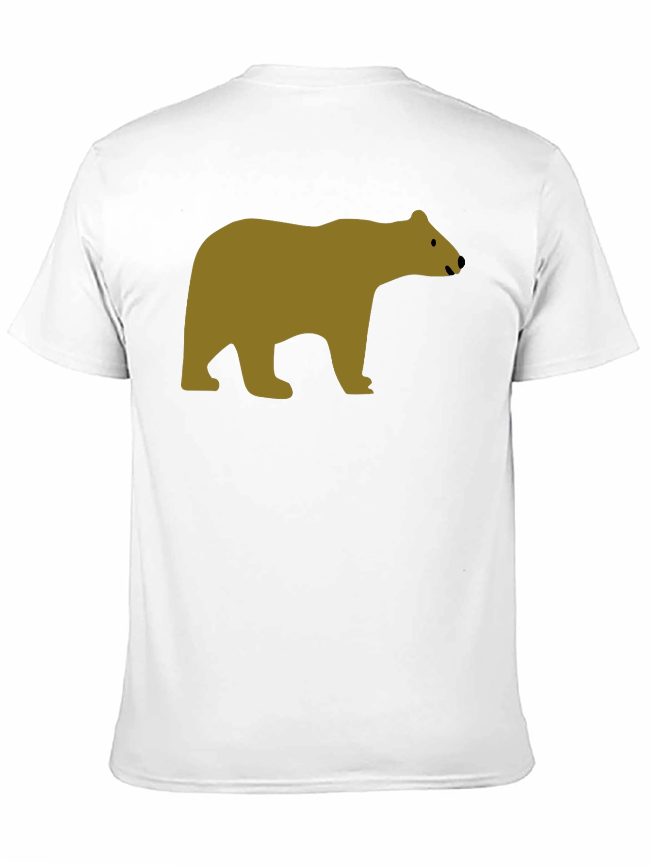 Black T-Shirt with Bear Graphic