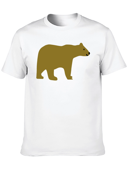 Black T-Shirt with Bear Graphic