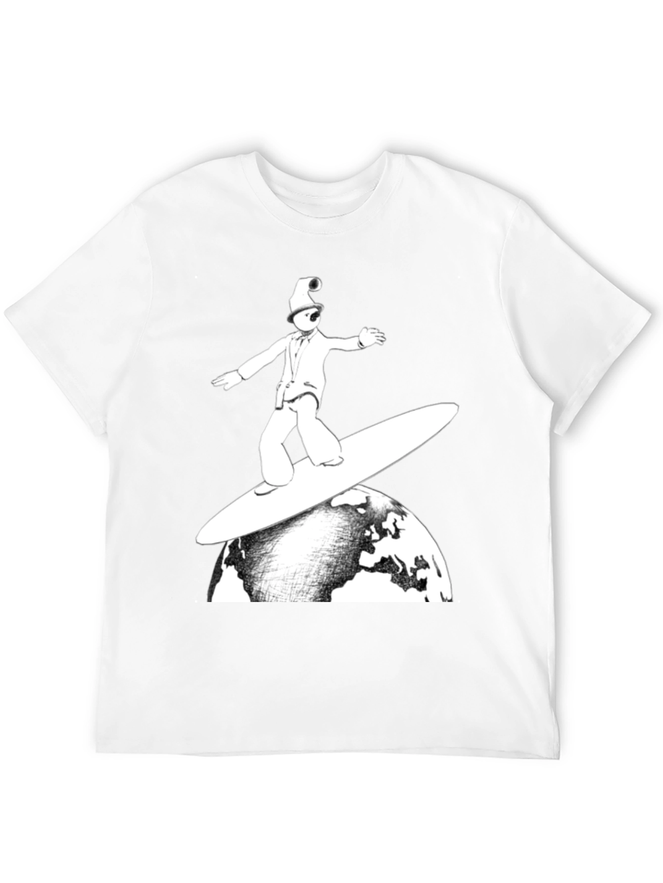 Surfing Earth T-Shirt - Unique Graphic Tee
