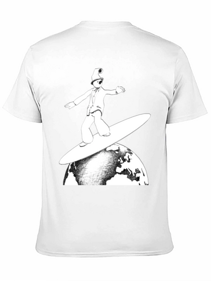 Surfing Earth T-Shirt - Unique Graphic Tee