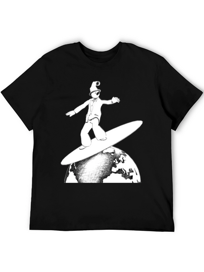 Surfing Earth T-Shirt - Unique Graphic Tee