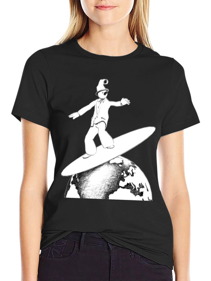 Surfing Earth T-Shirt - Unique Graphic Tee