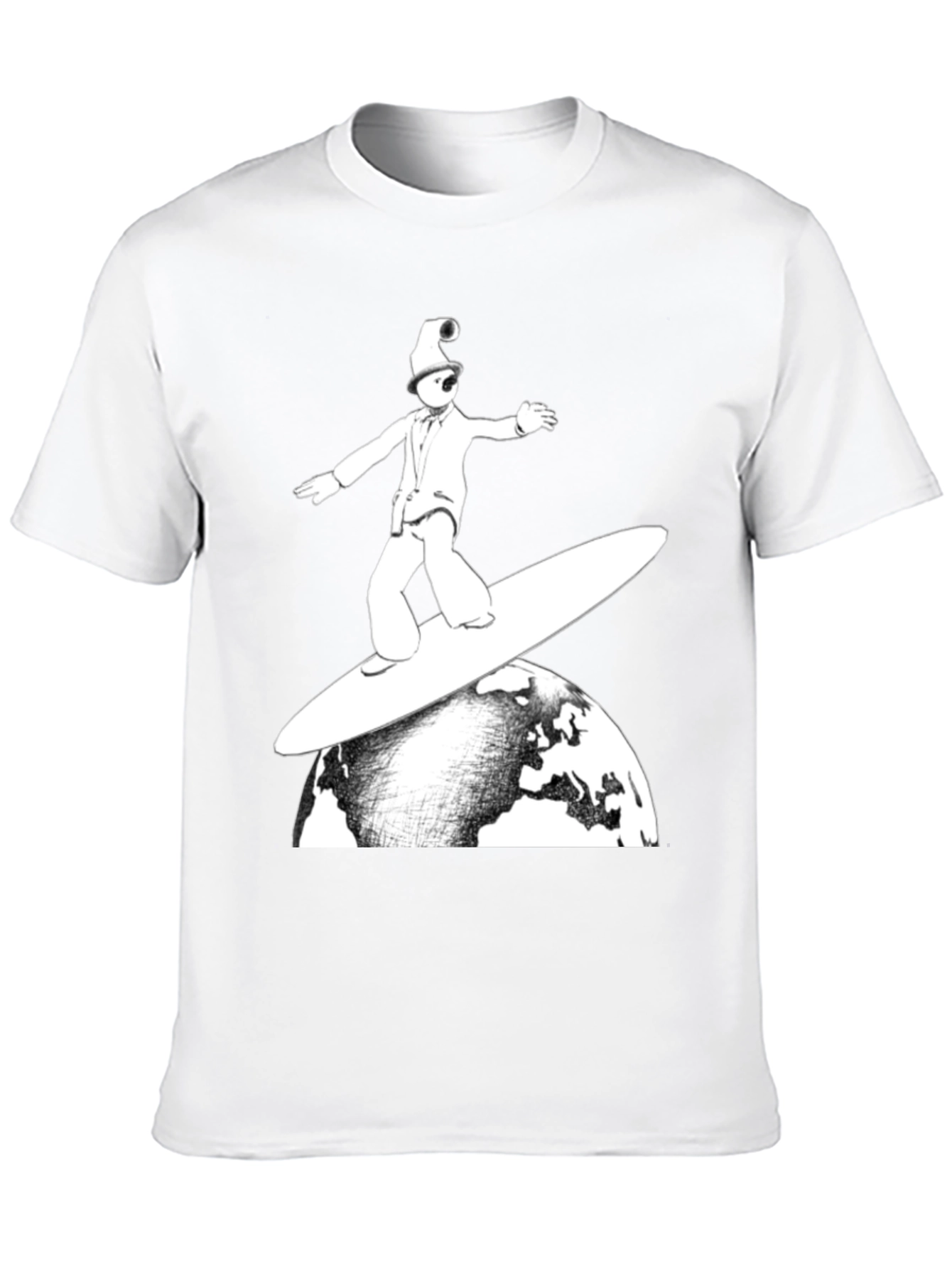 Surfing Earth T-Shirt - Unique Graphic Tee