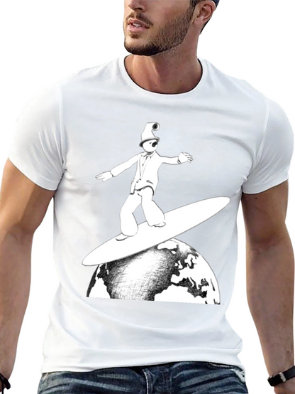 Surfing Earth T-Shirt - Unique Graphic Tee