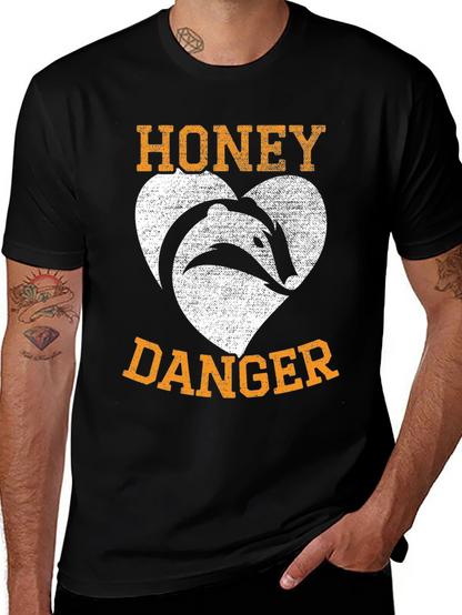 Honey Badger Danger Graphic T-Shirt