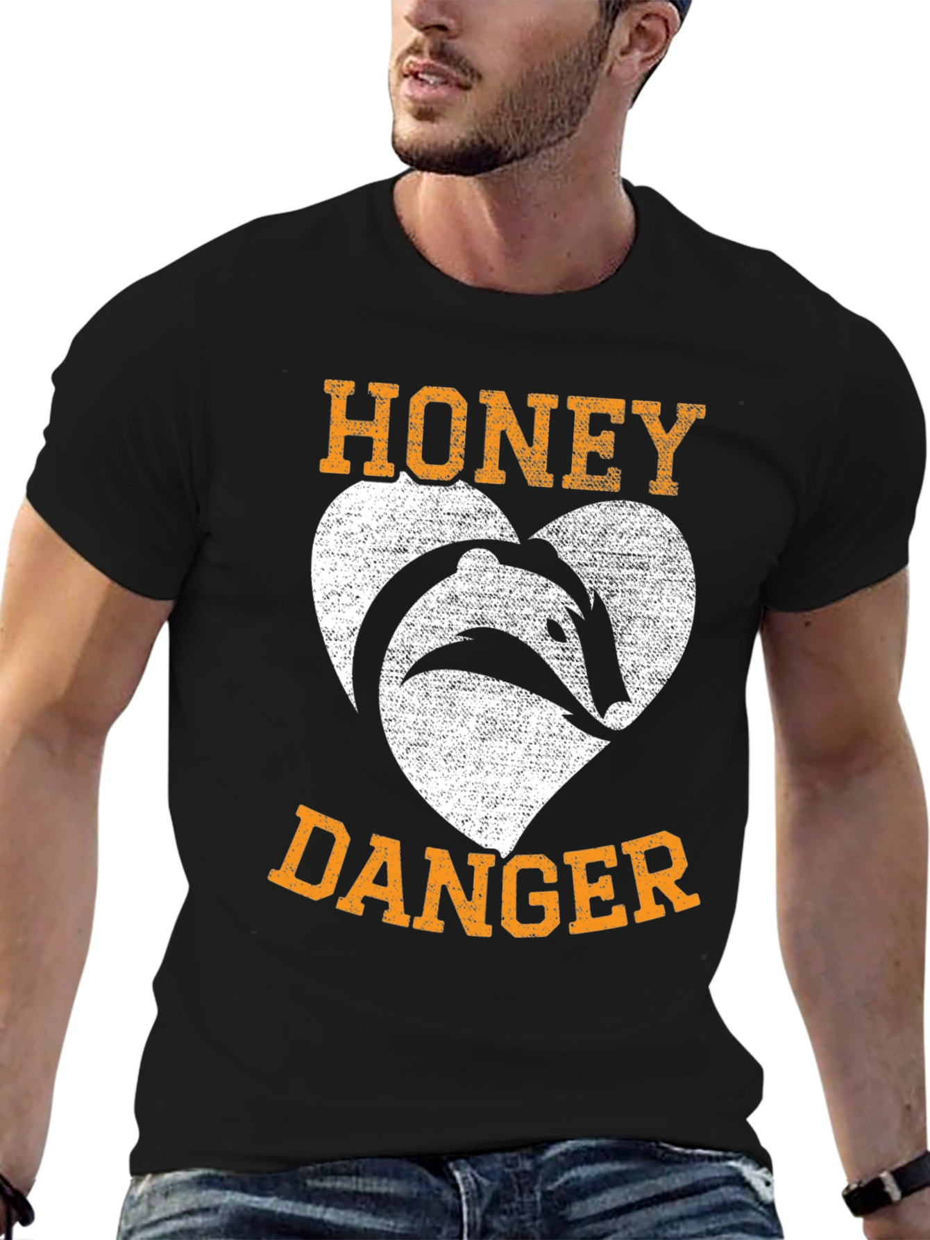 Honey Badger Danger Graphic T-Shirt