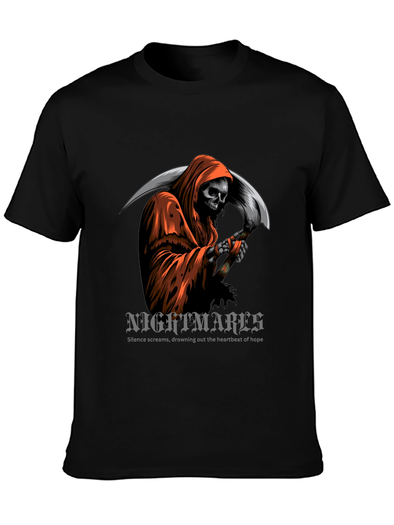 Grim Reaper Graphic T-Shirt - Nightmare Design