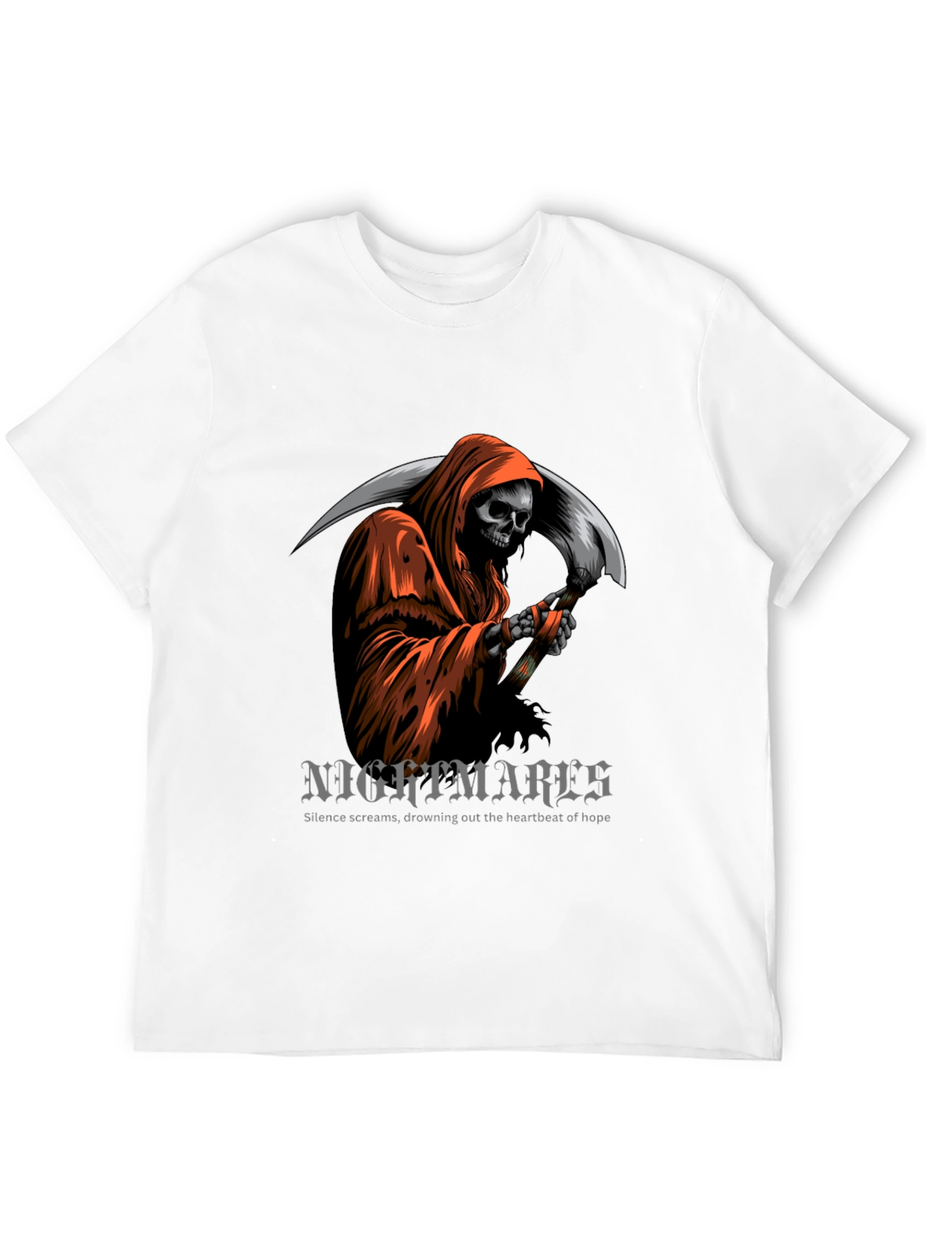 Grim Reaper Graphic T-Shirt - Nightmare Design